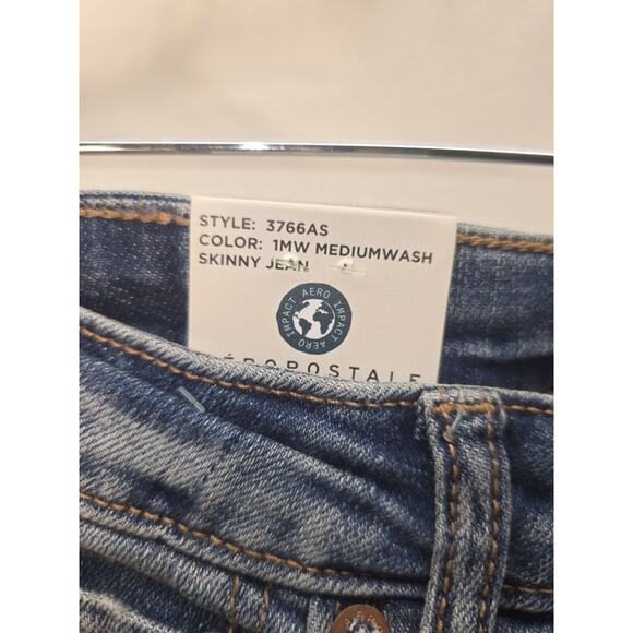 Aeropostale Mens Skinny Jeans Sz 30x30 Slim Thigh Narrow Leg Denim Stretch 6580 - Picture 4 of 11